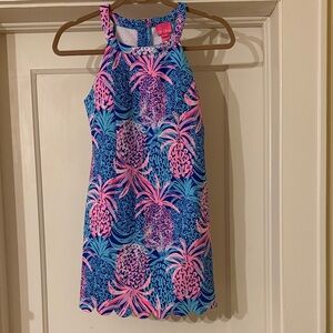Girls Colorful Pineapple Print Dress